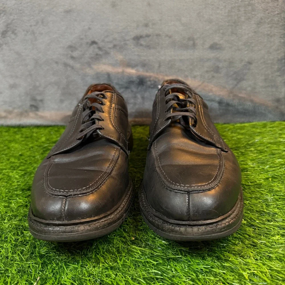 Allen Edmonds Wilbert Oxford Shoes Mens Size 11 Black Leather Split Toe‎ Derby
